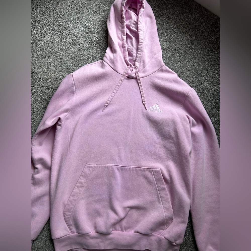 Adidas Light Pink Pullover Hoodie